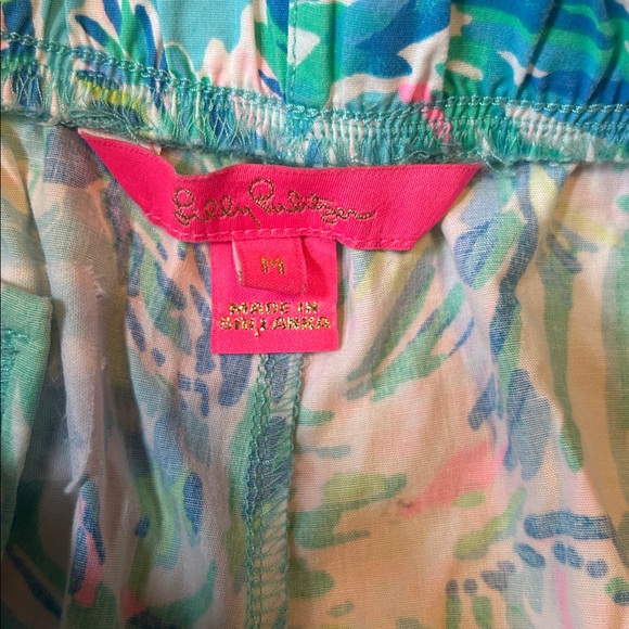 Lilly Pulitzer Ocean View Blue Ibiza Cabana Cocktail Shorts - Picture 2 of 5